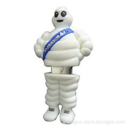 Michelin-shaped USB Drive with 3D Customized Design, Supports Data Pre-loading and Data Encryption